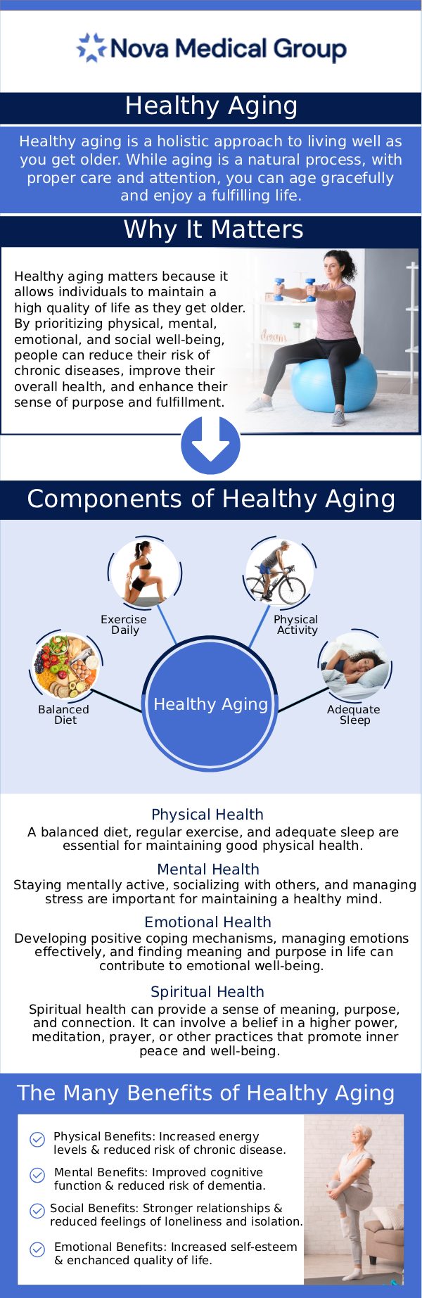 Healthy aging is important because it allows you to enjoy a higher quality of life, maintain independence, and reduce the risk of age-related diseases. Dr. Akash Patel, MD, offers a range of services at Nova Medical Group to help you age healthily. From regular check-ups and preventive screenings to personalized treatment plans, he is committed to helping you maintain your optimal health and well-being as you get older. For more information, please contact us today or book an appointment online. We are located over at 401 N Bedford St, East Bridgewater, MA 02333. Healthy aging is important because it allows you to enjoy a higher quality of life, maintain independence, and reduce the risk of age-related diseases. Dr. Akash Patel, MD, offers a range of services at Nova Medical Group to help you age healthily. From regular check-ups and preventive screenings to personalized treatment plans, he is committed to helping you maintain your optimal health and well-being as you get older. For more information, please contact us today or book an appointment online. We are located over at 401 N Bedford St, East Bridgewater, MA 02333.